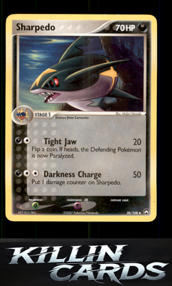 Sharpedo 38/108 Pokemon Uncommon Power Keepers Card NM - Image 1