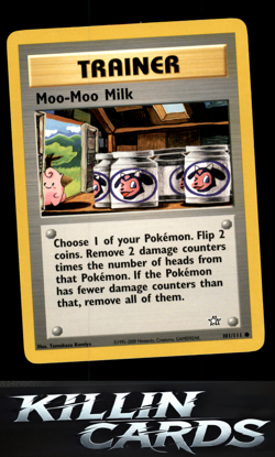 Moo-Moo Milk 101/111 Pokemon Common Neo Genesis Card LP - Image 1