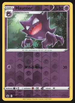 SWSH06: Chilling Reign Haunter #056/198 Reverse Holo Pokemon Card - Image 1