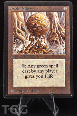 Wooden Sphere - 1994 Magic the Gathering - Limited Edition Beta Regular - Image 1