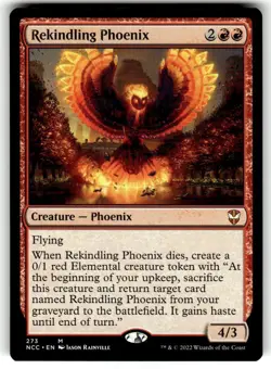 Rekindling Phoenix Commander: Streets of New Capenna Regular MTG - Image 1