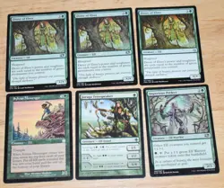 MTG 6x Drove of Elves, Imperious Perfect, Joraga Treespeaker, Sylvan Messenger - Image 1