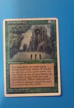 Sylvan Library MTG Core Set 4th Edition Regular - Image 1