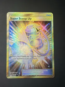 Pokemon TCG Super Scoop Up Secret Rare Full Art Holo 166/147 Burning Shadows - Image 1