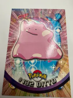 DITTO 1999 Topps Pokemon TV Non Holo Animation 1st Series Blue Logo # 132 (NM) - Image 1