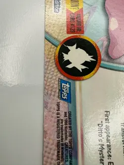 DITTO 1999 Topps Pokemon TV Non Holo Animation 1st Series Blue Logo # 132 (NM) - Image 5