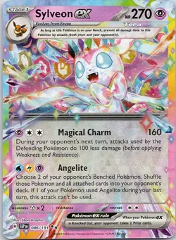 Pokemon Sylveon ex 86/191 Surging Sparks Double Rare Holo NM TCG - Image 1