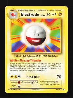 Electrode 40/108 Evolutions LP Pokemon Card TCG - Image 1