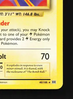 Electrode 40/108 Evolutions LP Pokemon Card TCG - Image 3