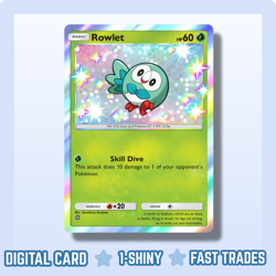 [DIGITAL] Pokemon TCG Pocket - 🍃 Rowlet SHINY - Mega Rising - ENGLISH - Image 1