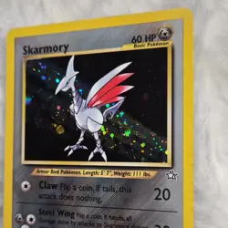 Pokemon Skarmory 13/111 Neo Genesis Holo Rare 2000 Basic 60 HP Nintendo - Image 3