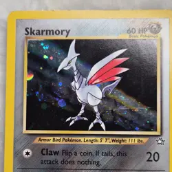 Pokemon Skarmory 13/111 Neo Genesis Holo Rare 2000 Basic 60 HP Nintendo - Image 4