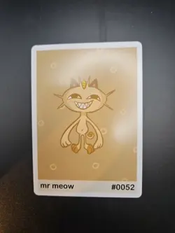 Mr Meow (Meowth) 0052- Gen 1 Pookiemoot Fan Art - Pokemon Go DCId my - Image 1