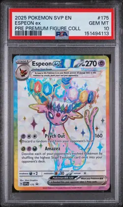 Pokemon Premium Figure Collection Promo Espeon ex 175 PSA 10 - Image 1