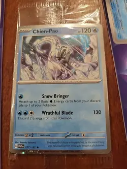 Pokemon Chien-Pao Scarlet & Violet, Paradox Rift, Holo Rare Promo Mint Card - Image 1