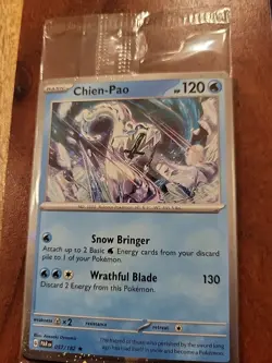 Pokemon Chien-Pao Scarlet & Violet, Paradox Rift, Holo Rare Promo Mint Card - Image 5