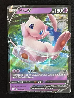 Pokemon Mew V 069/189 Swsh03: Darkness Ablaze Holo - Image 1