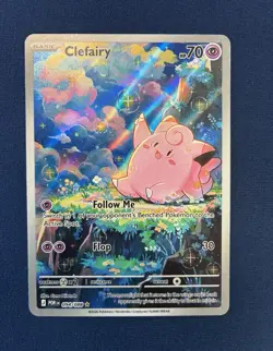 Pokemon TCG Clefairy Illustration Rare Full Art Holo 094/088 Journey Together - Image 1