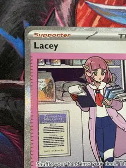 Pokemon Prismatic Evolutions #175/131 Lacey Special Illustration Rare SIR Holo - Image 2