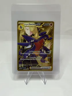 Pokemon TCG: Destined Rivals Cynthia’s Garchomp EX 241/182 SV10 Gold Hyper Rare - Image 1