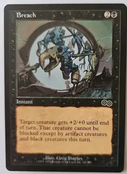 MTG Magic The Gathering Card Breach Instant Black Urza's Saga - Image 1