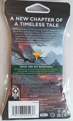 MTG The Lord of the Rings: Tales of Middle-Earth Sleeved Set Booster pack, new! - Image 2