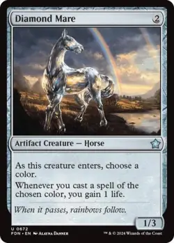 Diamond Mare - Near Mint MTG Foundations - Image 1