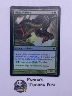 MTG Blight Mamba Scars of Mirrodin Foil - Image 1