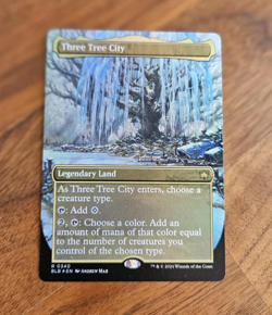Three Tree City - BORDERLESS WINTER FOIL - NM - MTG - Image 1