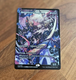 Bloodthirsty Conqueror - BORDERLESS FOIL - NM - MTG - Image 1