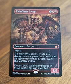 Twinflame Tyrant - BORDERLESS FOIL - NM - MTG - Image 1