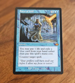 Force of Will - OLD BORDER - NM - MTG - Image 1