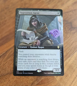 Opposition Agent - BORDERLESS FOIL - NM - MTG - Image 1