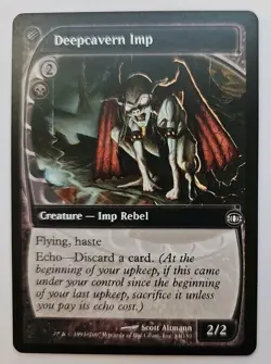 MTG Magic The Gathering Card Deepcavern Imp Creature Imp Rebel Future Sight - Image 1
