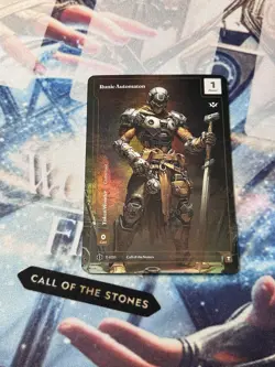 Runic Automaton Formless Foil Token Wonders Of The First Call Of The Stones - Image 1