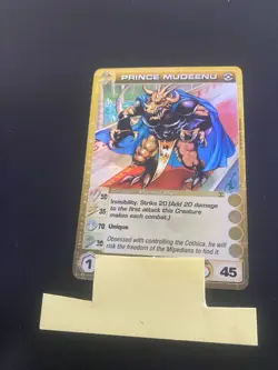 Chaotic Card Prince Mudeenu Dawn of Perim Regular Foil Super Rare - Image 1