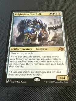 MTG - Brightglass Gearhulk - Aetherdrift Regular #0191 - Unplayed - Image 2