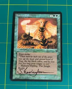 Hornet Cobra Artist Proof SIGNED Sandra Everingham Mtg Legends Magic - Image 1