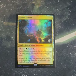 MTG Ketria Triome (250) *Foil* Promo PW Stamp Ikoria MT/NM Free Ship - Image 1