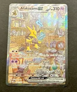2023 POKEMON SCARLET & VIOLET 151 ALAKAZAM EX SPECIAL ILLUSTRATION RARE #201 - Image 2