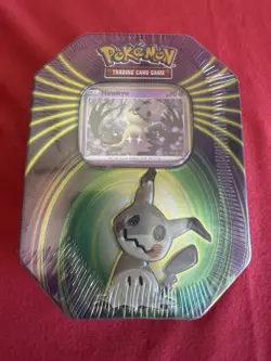 Pokemon Mighty Mysterious Tin Mimikyu 2021 - SEALED - 3 Booster Packs -Wrap Dmg - Image 1