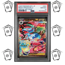 ✨Mega Venusaur ex 087/063 PSA 10 POKEMON JAPANESE M1L-MEGA BRAVE SAR - Image 1