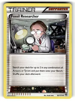 Fossil Researcher (Cosmos Holo) 092/111 Promo Pokemon MP - Image 1