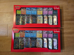 Pokemon Prismatic Evolutions 8 Mini-Tins with Promo Cards Costco 2-Pack IN HAND! - Image 1