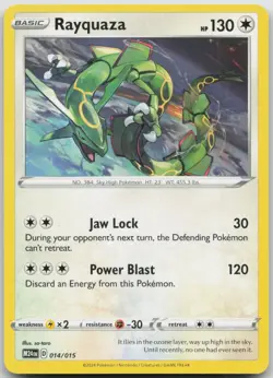 Rayquaza 014/015 Promo McDonald's Promos 2024 Pokemon Near Mint A - Image 1