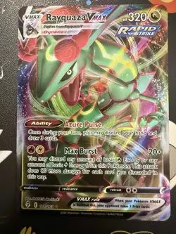 Pokemon Rayquaza VMAX 111/203 SWSH07 Evolving Skies Ultra Rare Holo Full Art NM - Image 1
