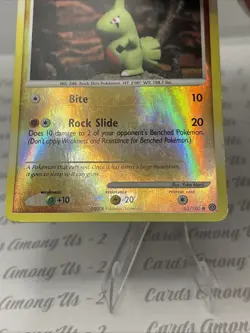 2008 Pokemon Diamond & Pearl Stormfront 63 Larvitar Reverse Foil - Image 3