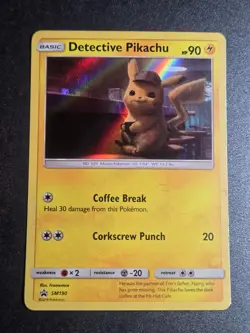 Detective Pikachu - SM190 MP Sun & Moon Promo Holo Promo Pokemon - Image 1