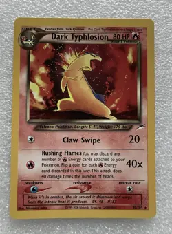 Pokemon TCG Neo Destiny Dark Typhlosion 10/105 Holo Rare - Image 1