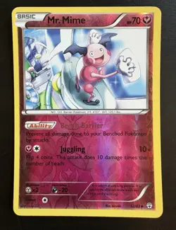 Mr. Mime 52/83 Uncommon Pokemon Card Reverse Holo VLP - Image 1